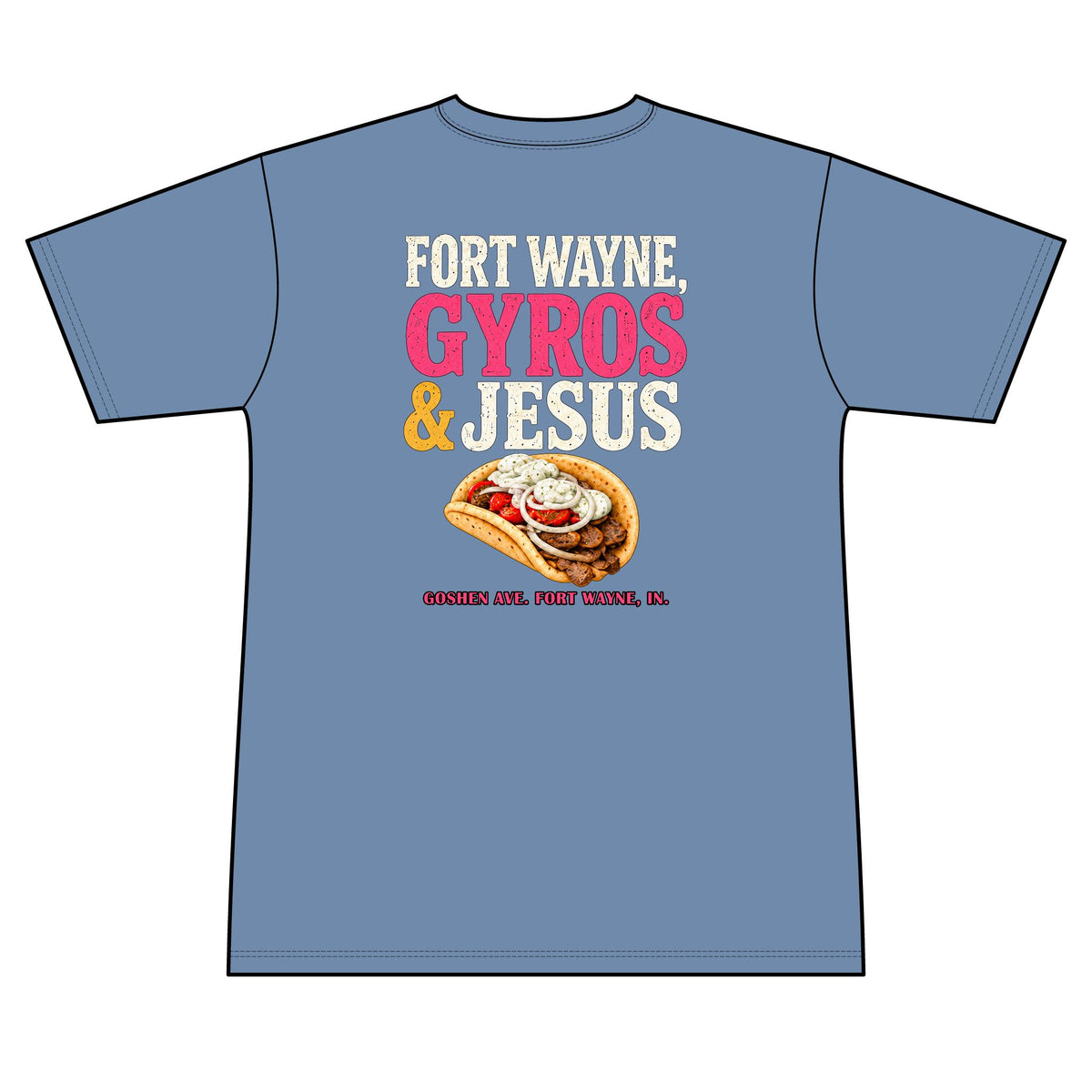 Gyros and Jesus 100% Polyester Unisex Tee