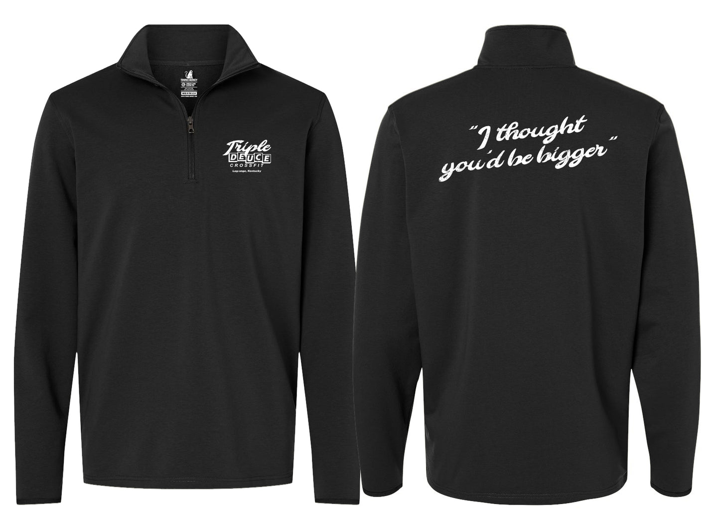 Triple Deuce Quarter Zip (black)