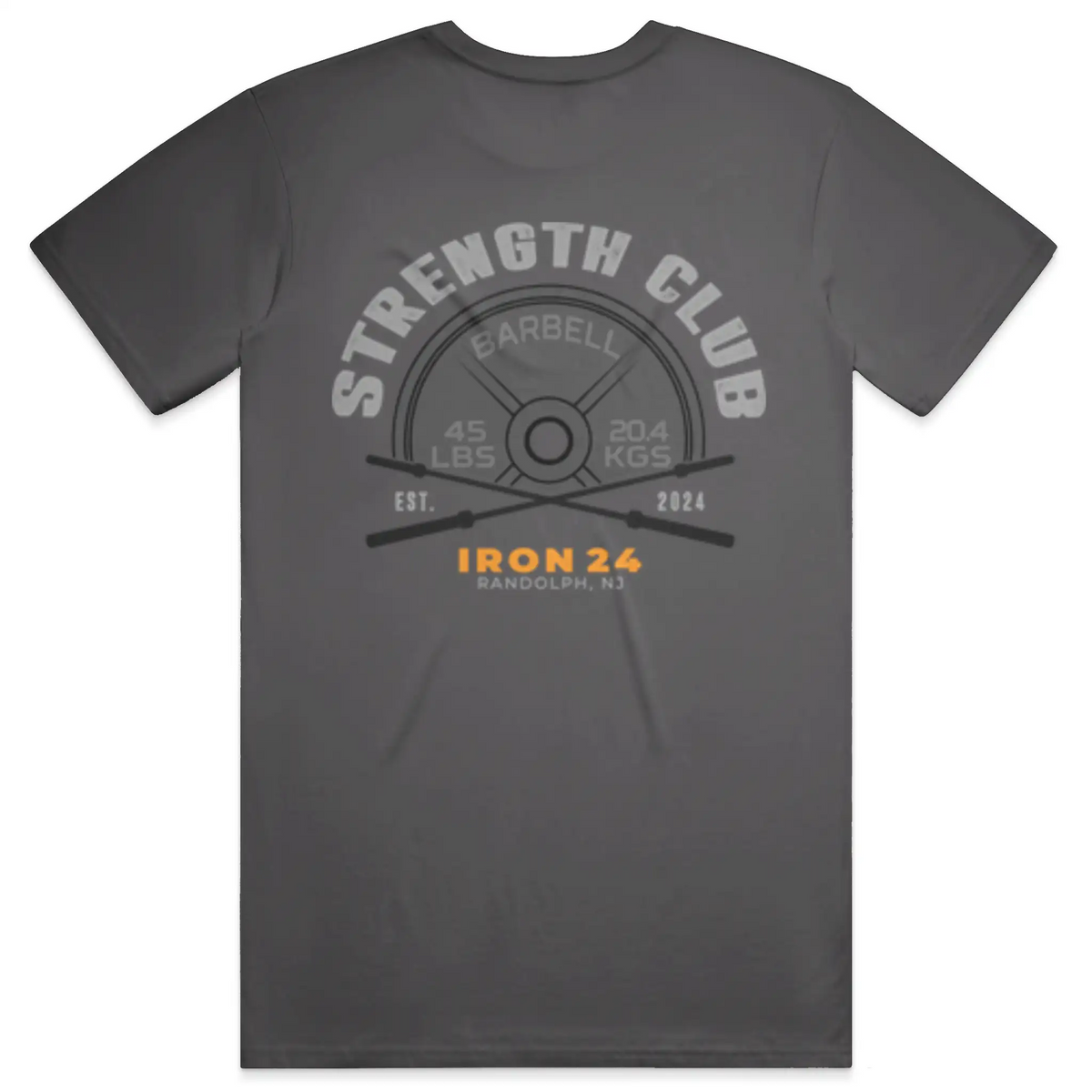 Iron24 Strength Club Custom Tee NL3600 Heavy Metal
