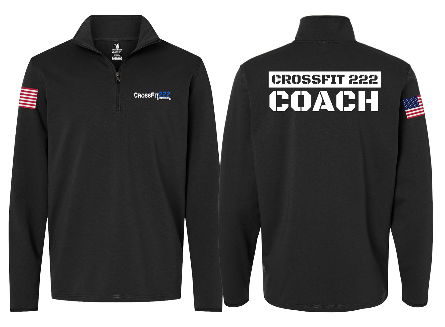 Custom Coach Quarter-Zip Pullover (Black)