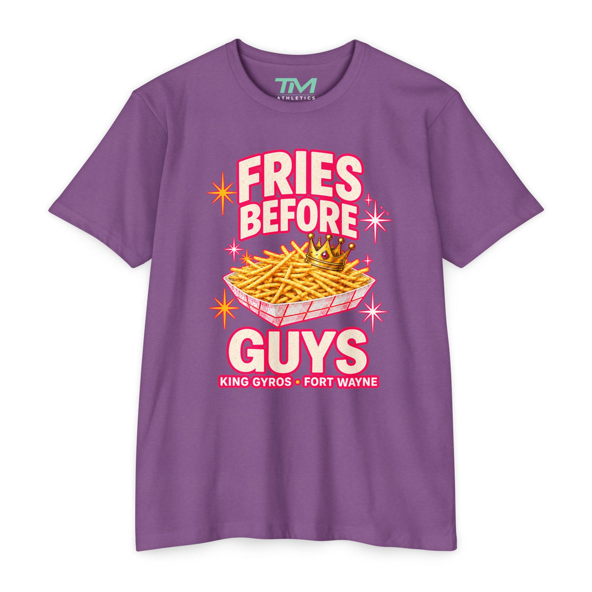 Fries Before Guys - Lightweight CVC Unisex Tee