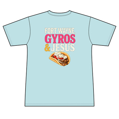 Fort Wayne, Gyros & Jesus - 100% Polyester Unisex Tee
