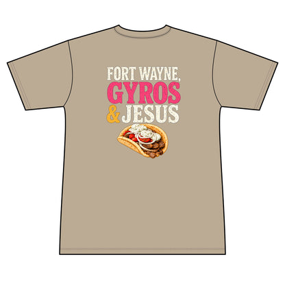 Fort Wayne, Gyros & Jesus - 100% Polyester Unisex Tee