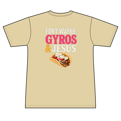 Fort Wayne, Gyros & Jesus - 100% Polyester Unisex Tee