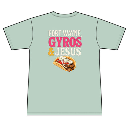 Fort Wayne, Gyros & Jesus - 100% Polyester Unisex Tee