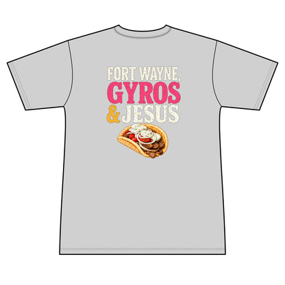 Fort Wayne, Gyros & Jesus - 100% Polyester Unisex Tee