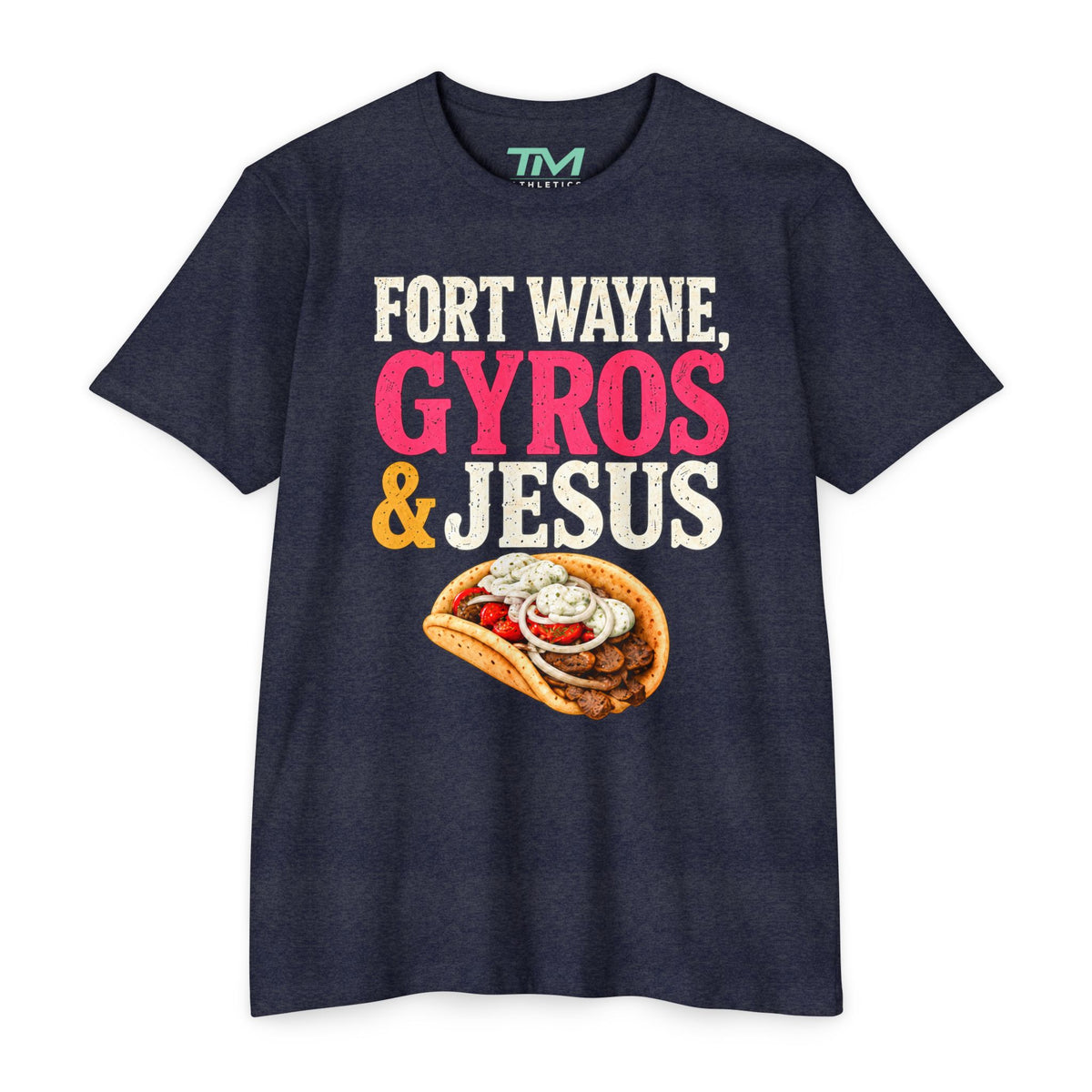 Gyros & Jesus - Lightweight CVC Unisex Tee