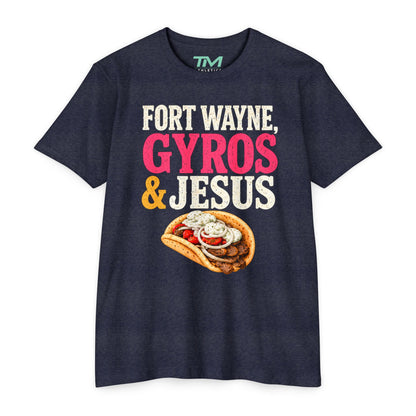 Gyros & Jesus - Lightweight CVC Unisex Tee