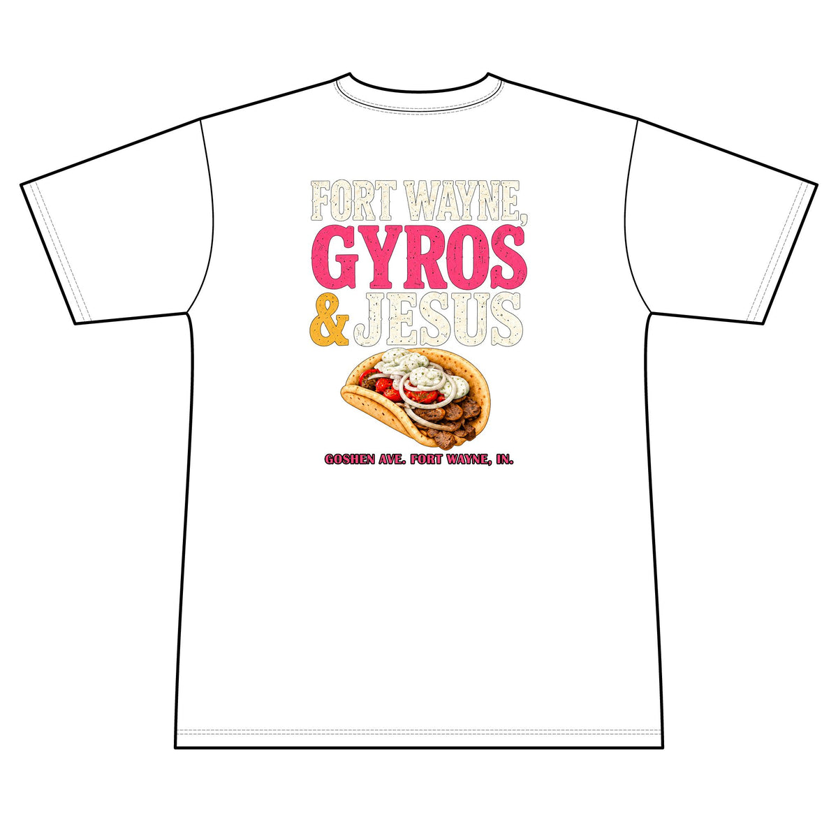 Gyros and Jesus 100% Polyester Unisex Tee