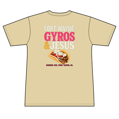 Gyros and Jesus 100% Polyester Unisex Tee