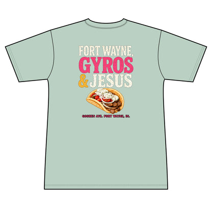Gyros and Jesus 100% Polyester Unisex Tee