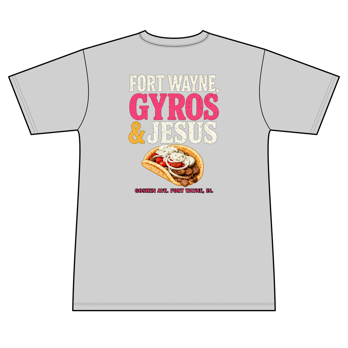 Gyros and Jesus 100% Polyester Unisex Tee