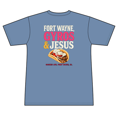 Gyros and Jesus 100% Polyester Unisex Tee