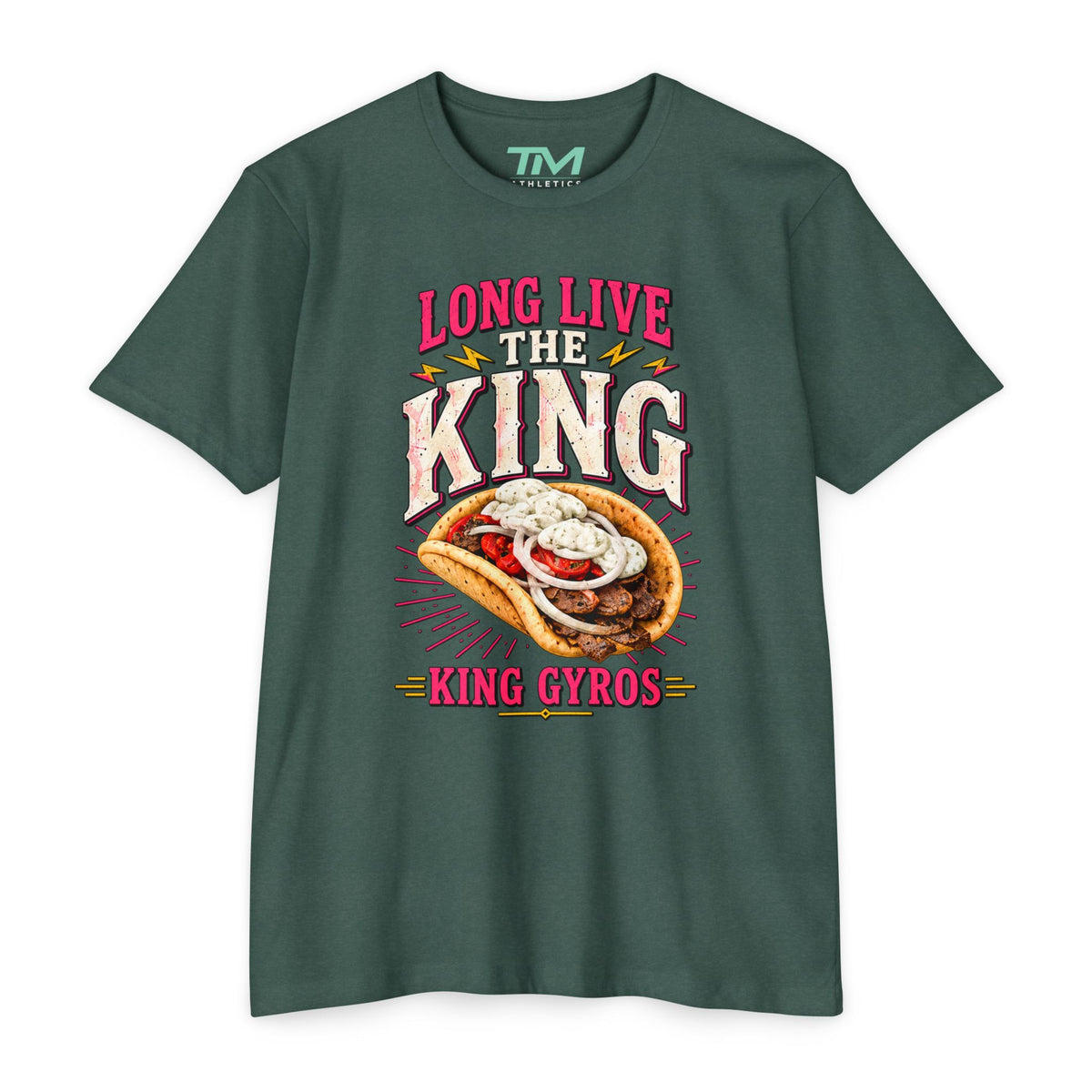 Long Live The King Gyros - Lightweight CVC Unisex Tee