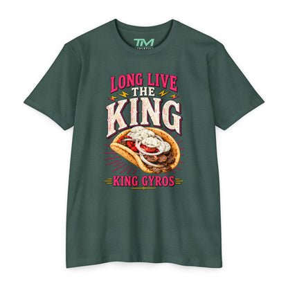 Long Live The King Gyros - Lightweight CVC Unisex Tee