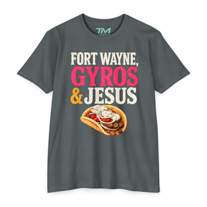 Gyros & Jesus - Lightweight CVC Unisex Tee