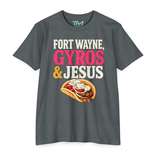 Gyros & Jesus - Lightweight CVC Unisex Tee