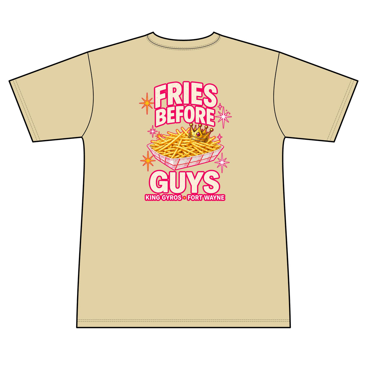 Fries Before Guys - 100% Polyester Unisex Tee