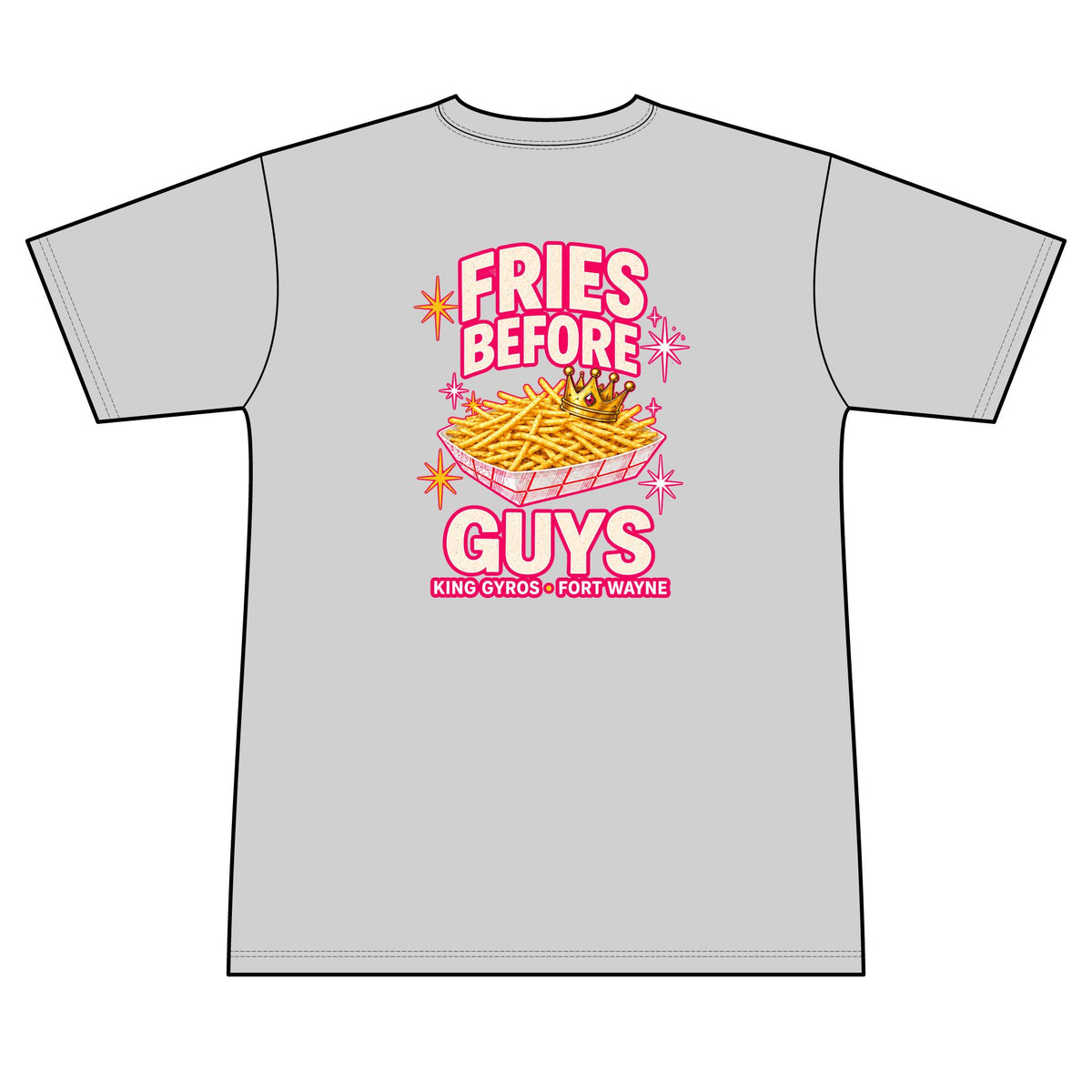 Fries Before Guys - 100% Polyester Unisex Tee