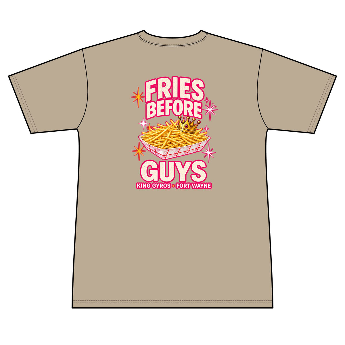 Fries Before Guys - 100% Polyester Unisex Tee