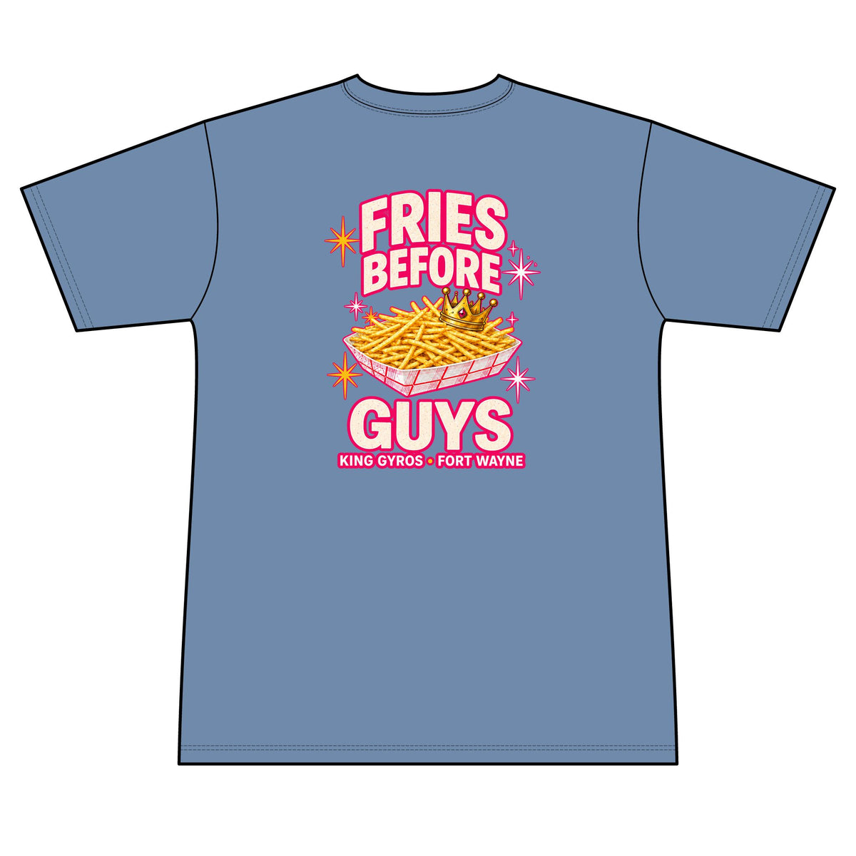 Fries Before Guys - 100% Polyester Unisex Tee