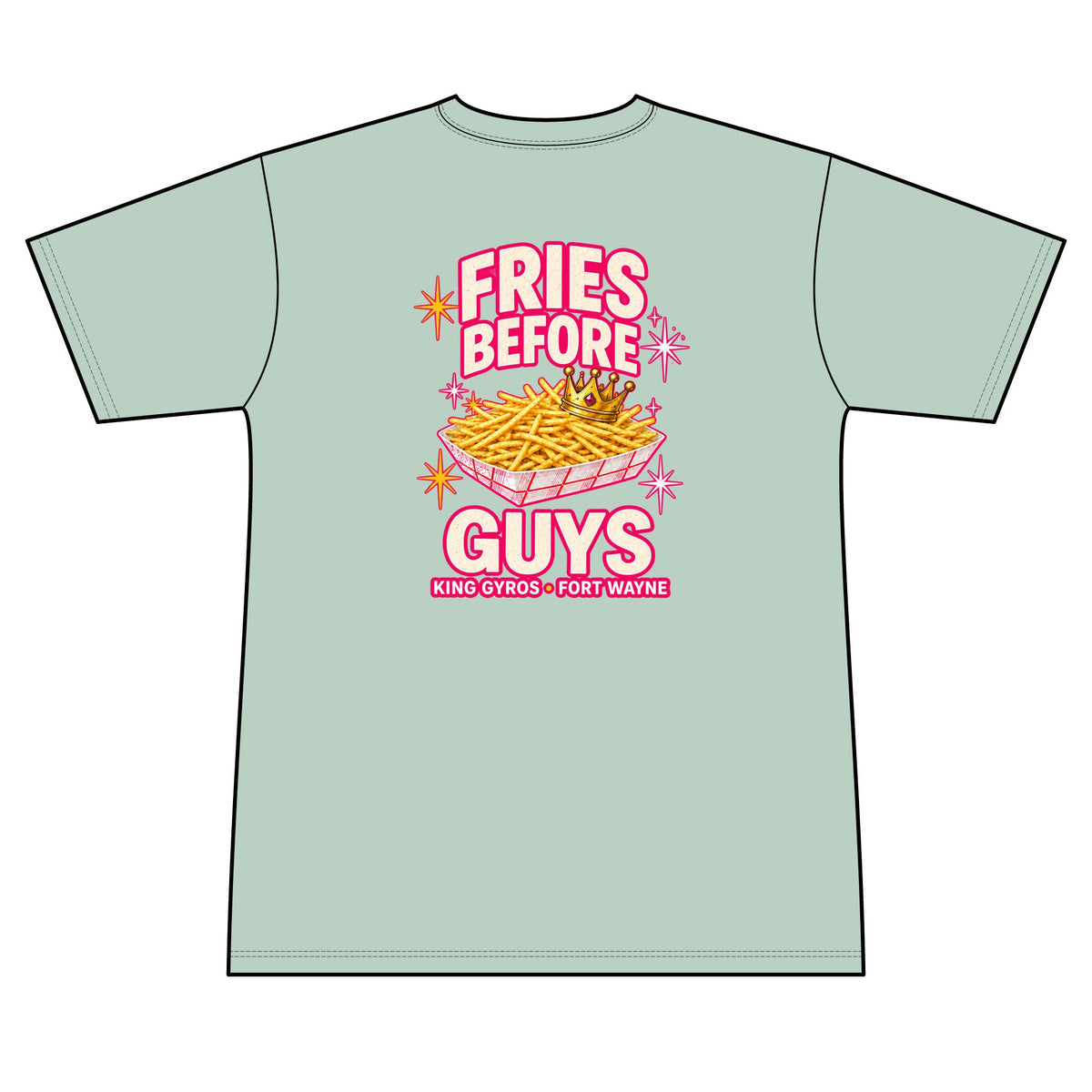 Fries Before Guys - 100% Polyester Unisex Tee