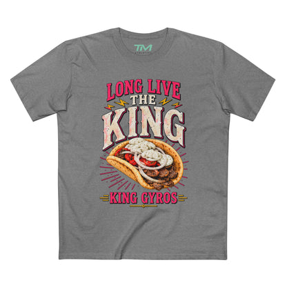 Long Live The King Gyros - Midweight Cotton Unisex Tee