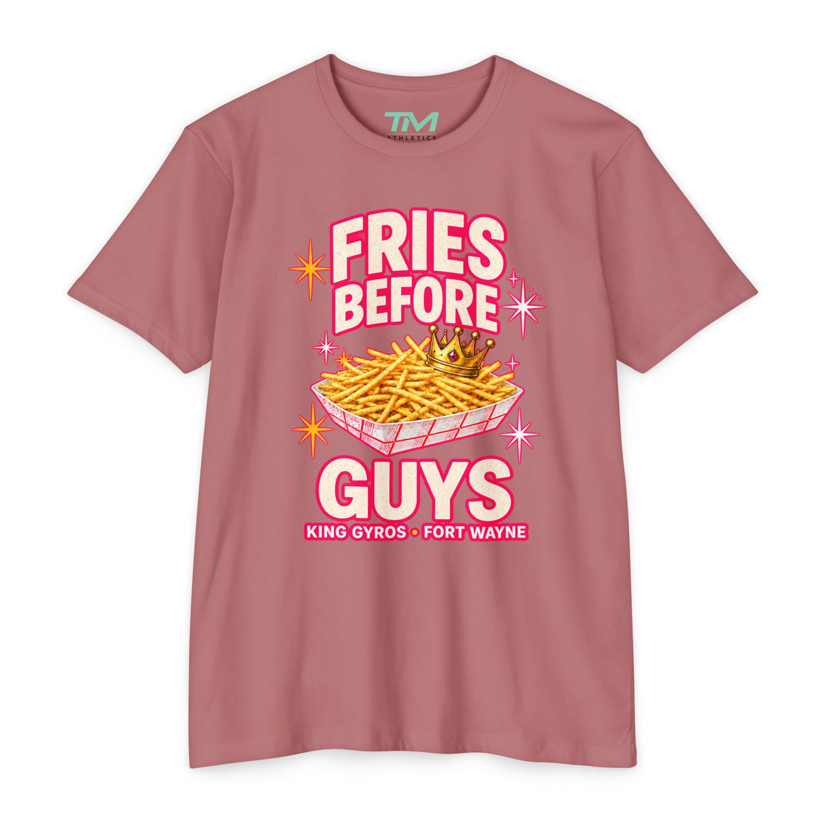 Fries Before Guys - Lightweight CVC Unisex Tee