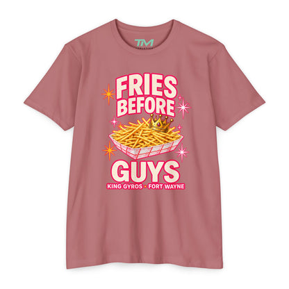 Fries Before Guys - Lightweight CVC Unisex Tee