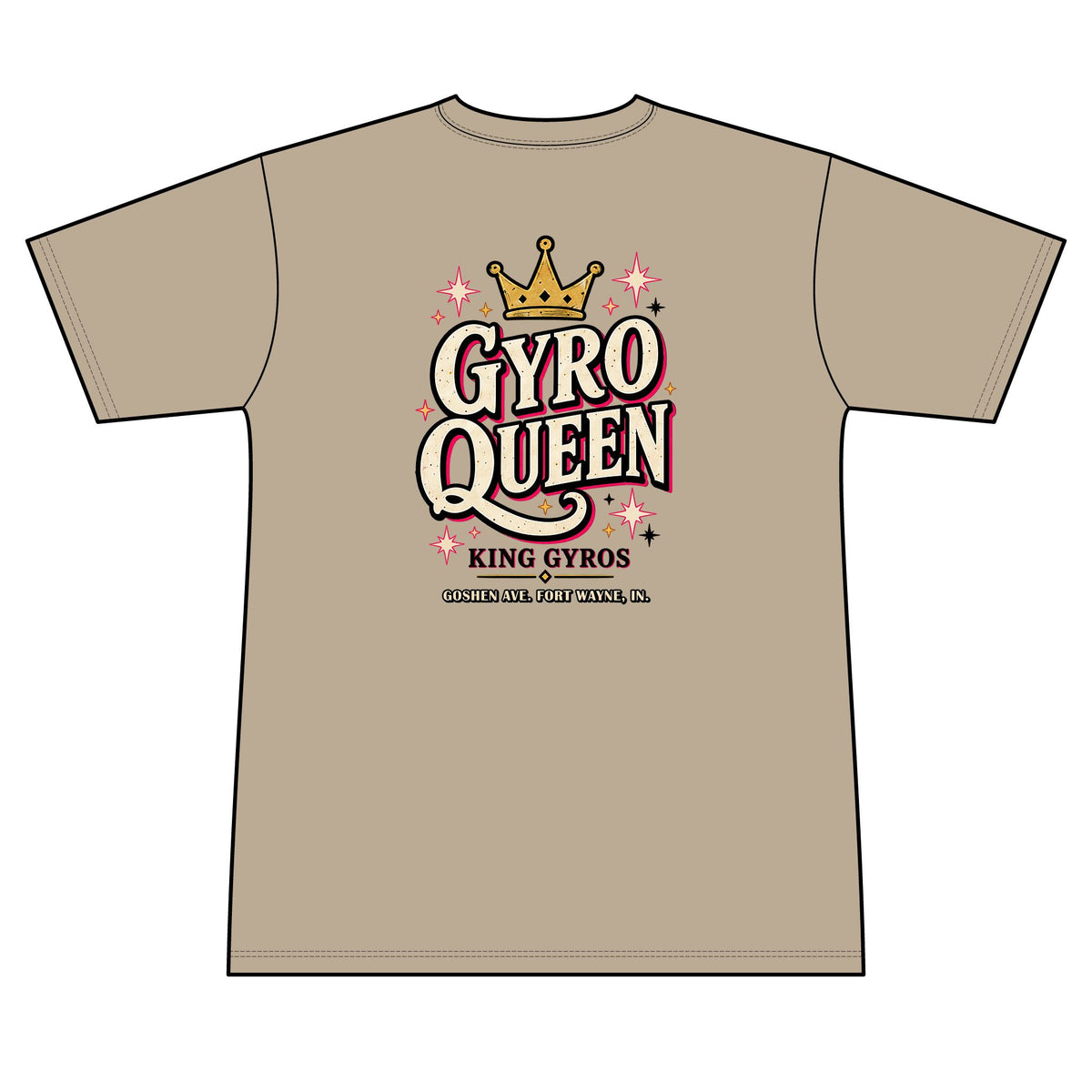 Gyro Queen 100% Polyester Unisex Tee