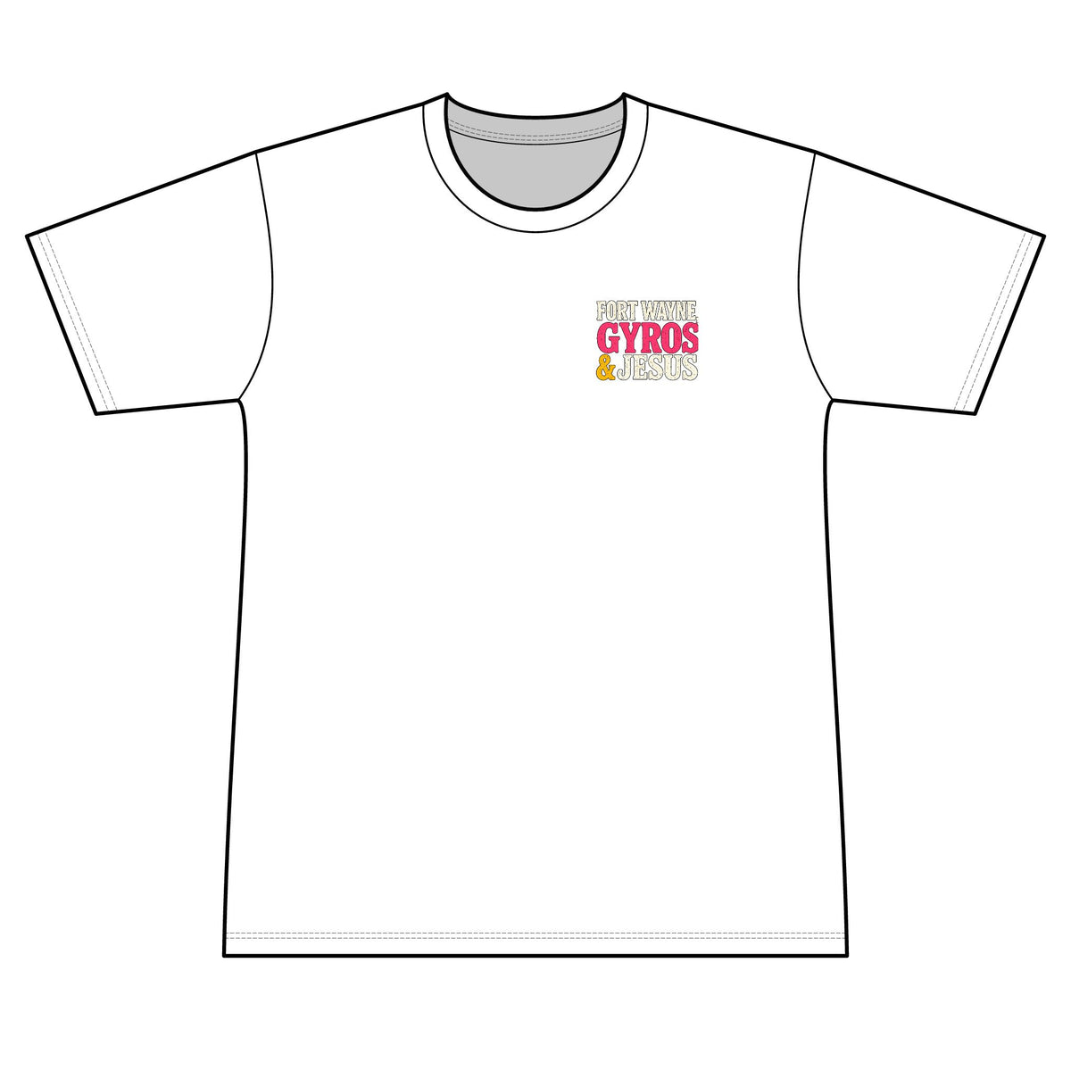 Fort Wayne, Gyros & Jesus - 100% Polyester Unisex Tee