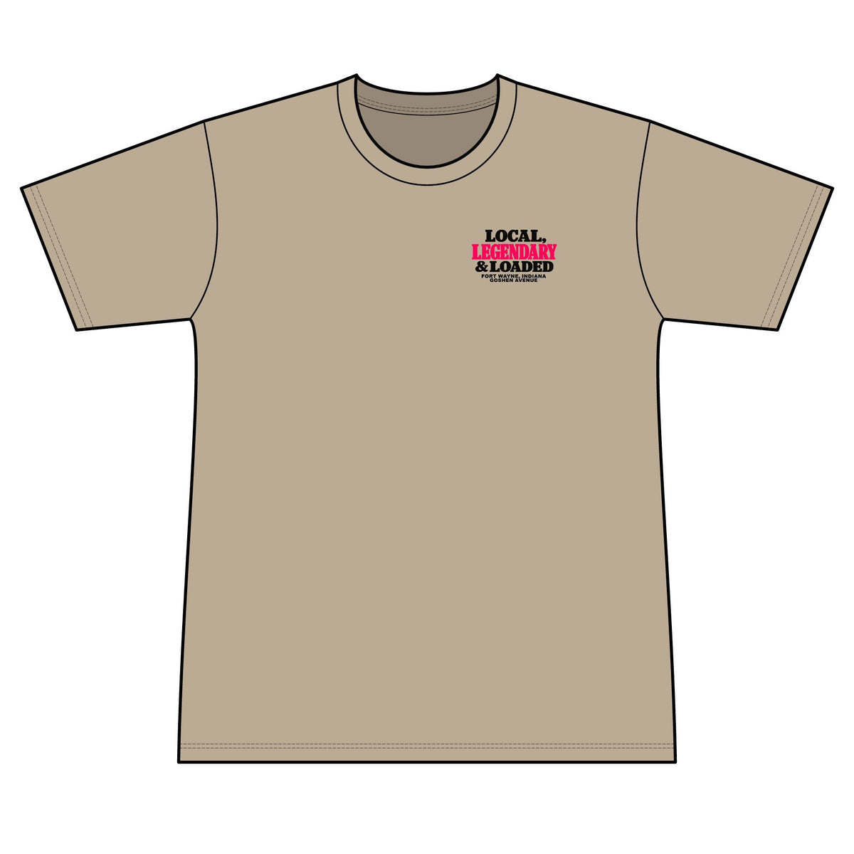 Legendary and Loaded 100% Polyester Unisex Tee