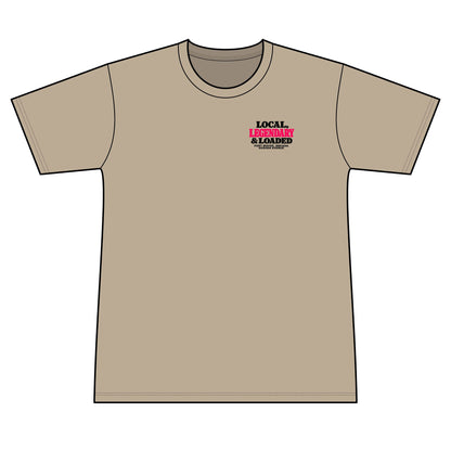 Legendary and Loaded 100% Polyester Unisex Tee