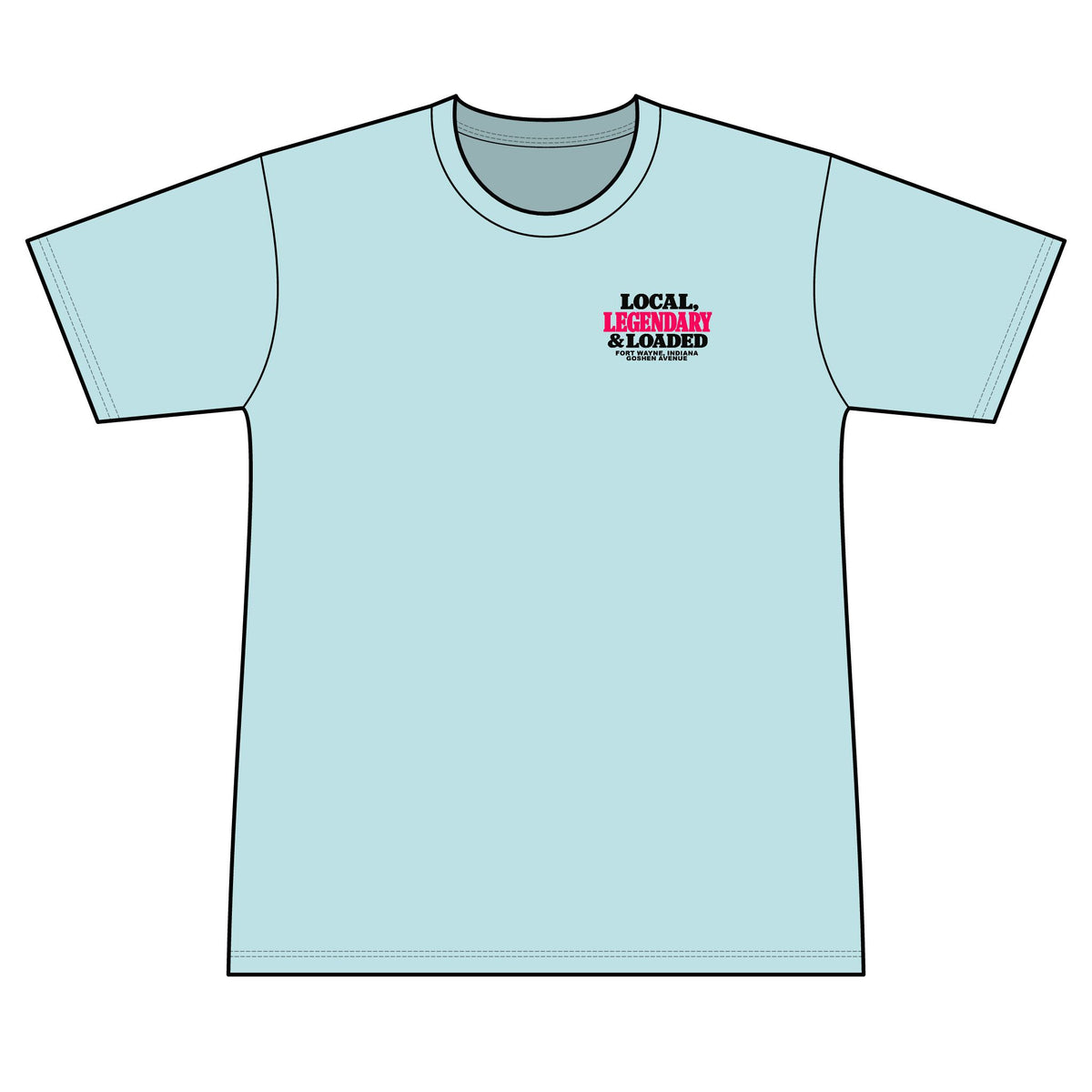 Legendary and Loaded 100% Polyester Unisex Tee