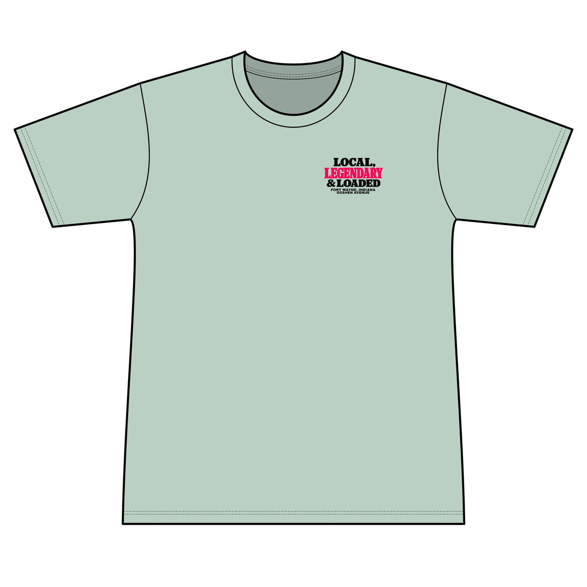Legendary and Loaded 100% Polyester Unisex Tee