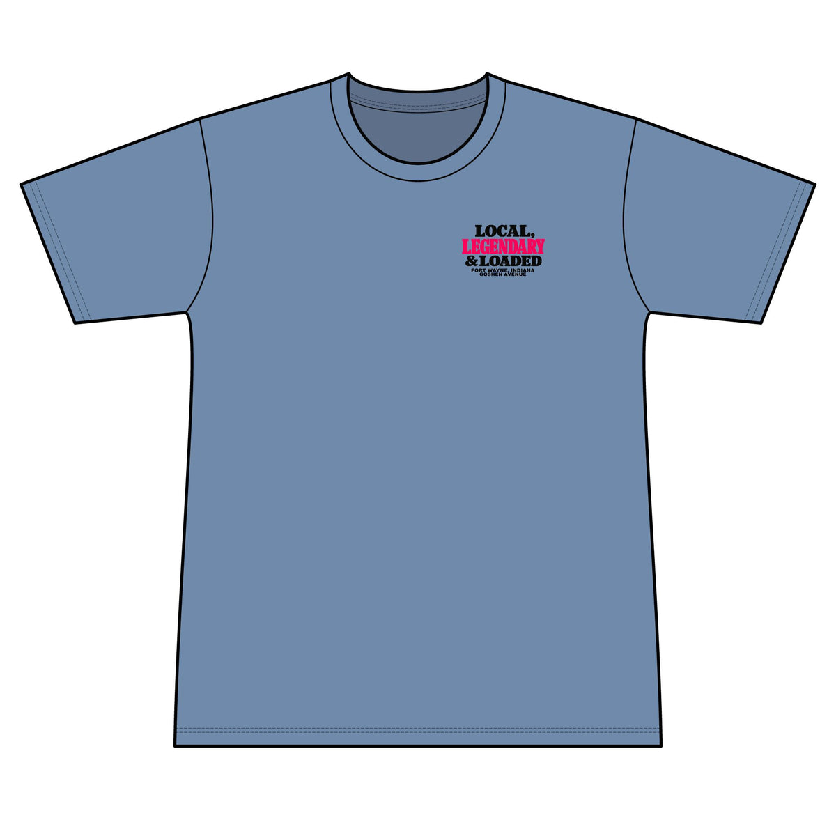 Legendary and Loaded 100% Polyester Unisex Tee