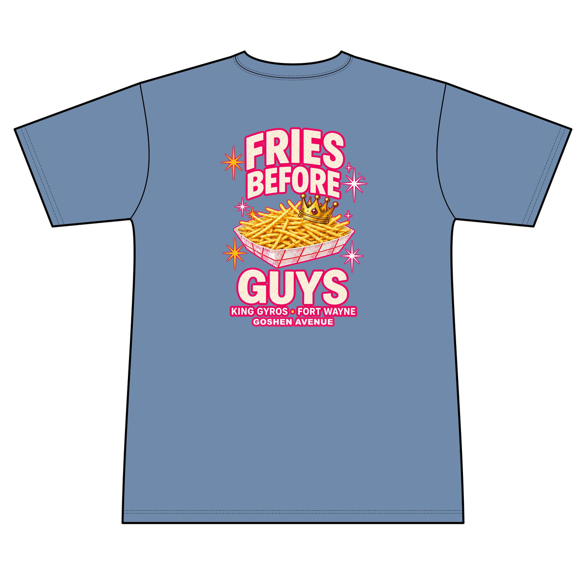 Fries Before Guys 100% Polyester Unisex Tee