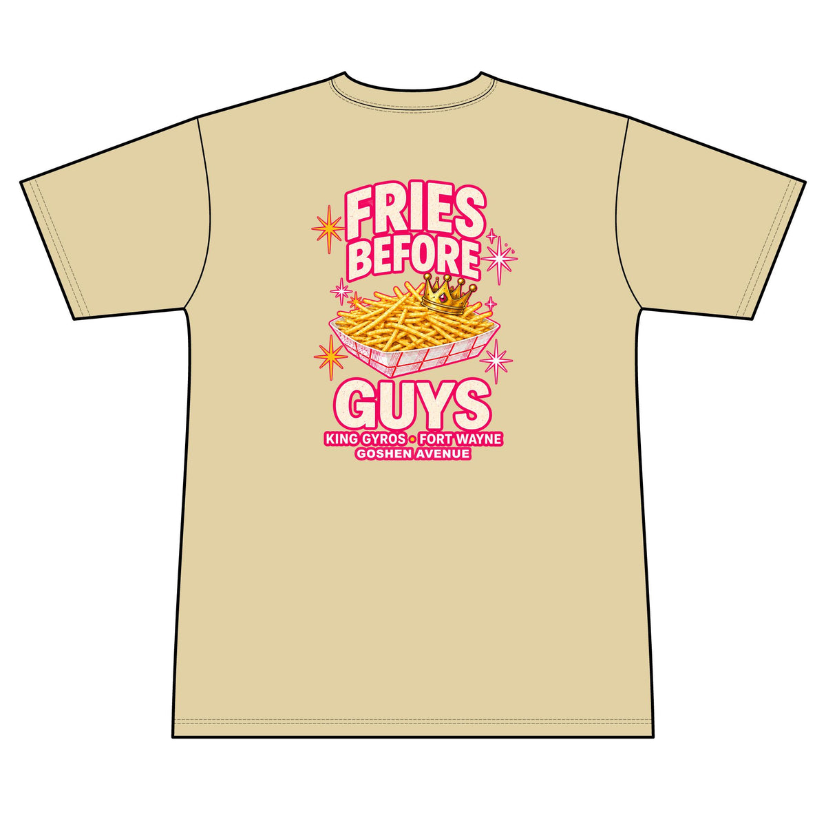 Fries Before Guys 100% Polyester Unisex Tee