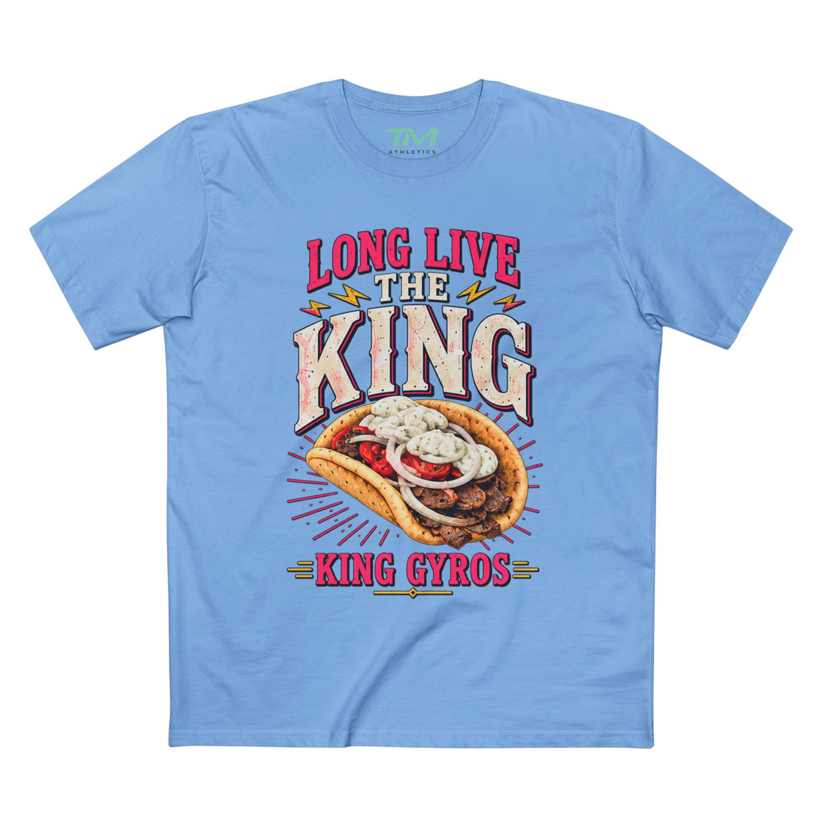 Long Live The King Gyros - Midweight Cotton Unisex Tee