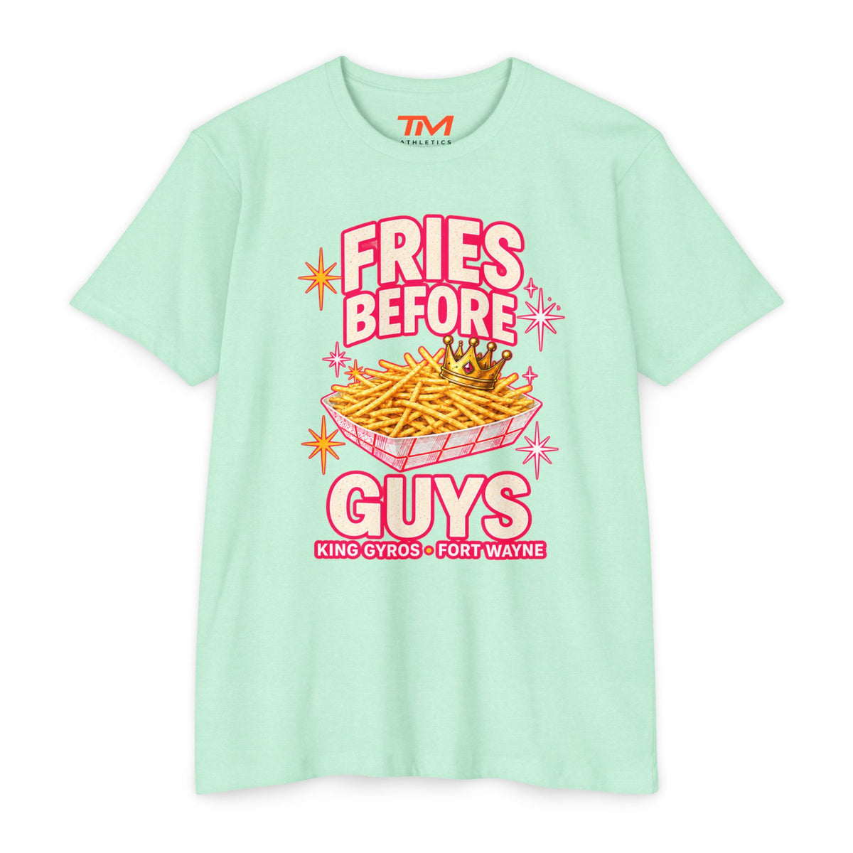 Fries Before Guys - Lightweight CVC Unisex Tee