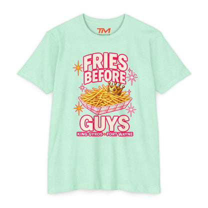 Fries Before Guys - Lightweight CVC Unisex Tee