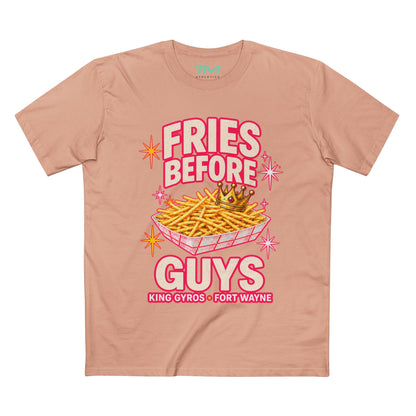 Fries Before Guys - Midweight Cotton Unisex Tee