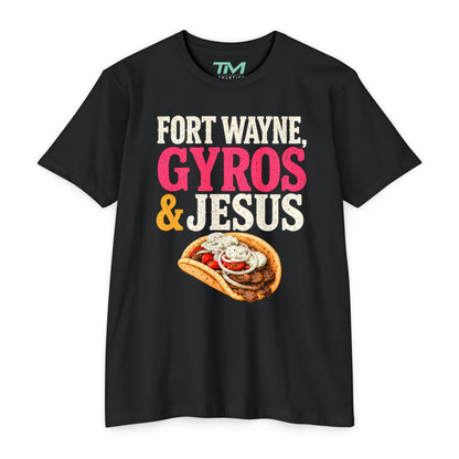 Gyros & Jesus - Lightweight CVC Unisex Tee