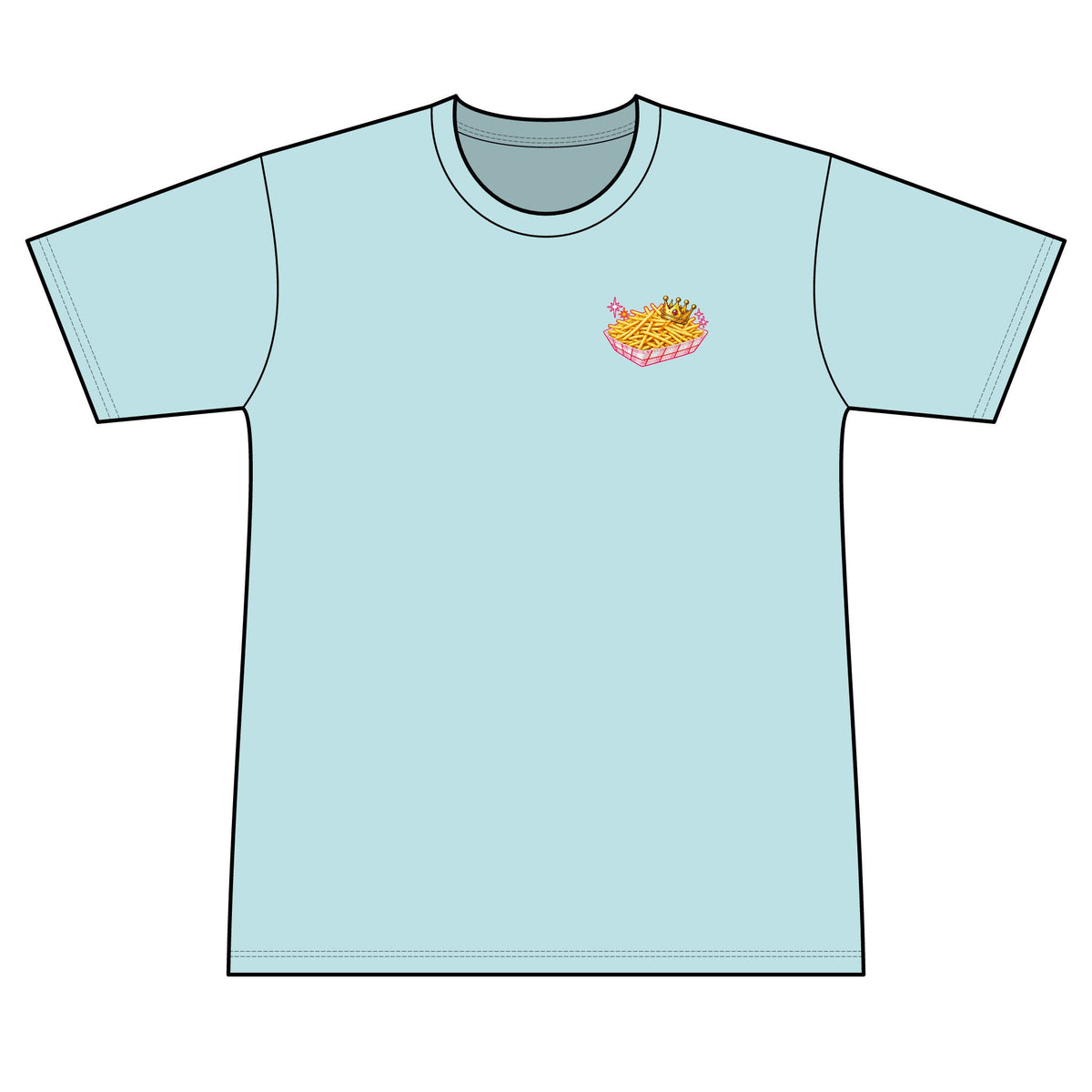 Fries Before Guys 100% Polyester Unisex Tee