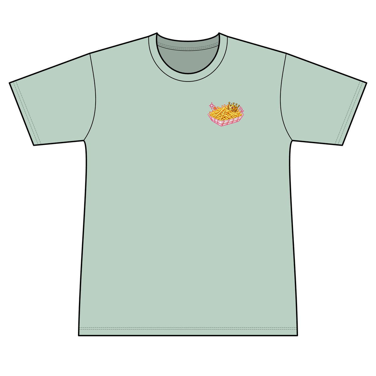 Fries Before Guys 100% Polyester Unisex Tee