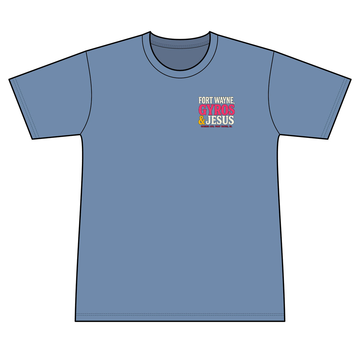 Gyros and Jesus 100% Polyester Unisex Tee