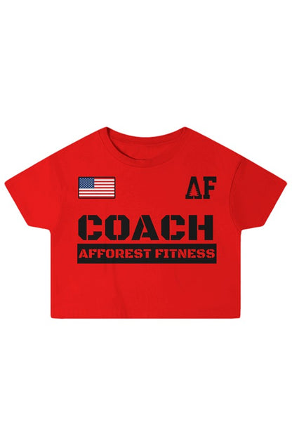 Afforest Fitness Coaches Crop Top