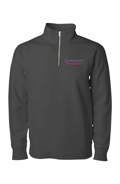 Embroidered Quarter-Zip Pullover