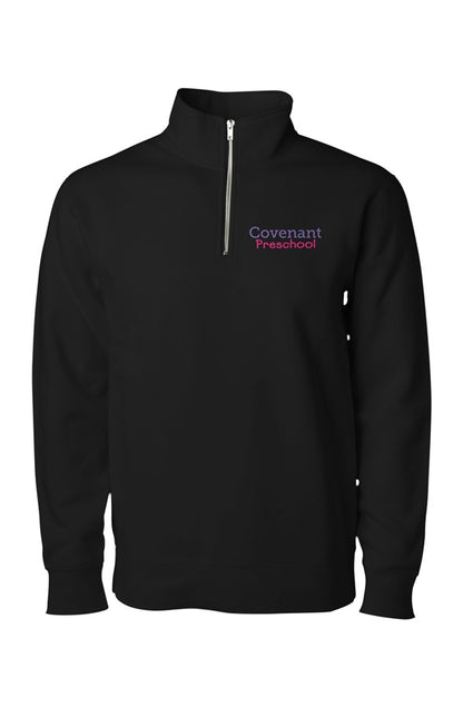 Embroidered Quarter-Zip Pullover
