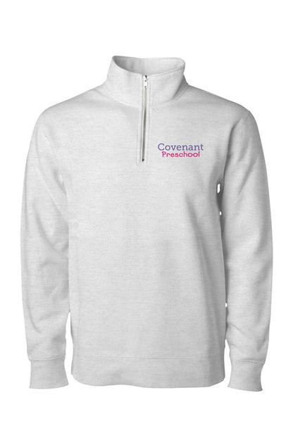 Embroidered Quarter-Zip Pullover